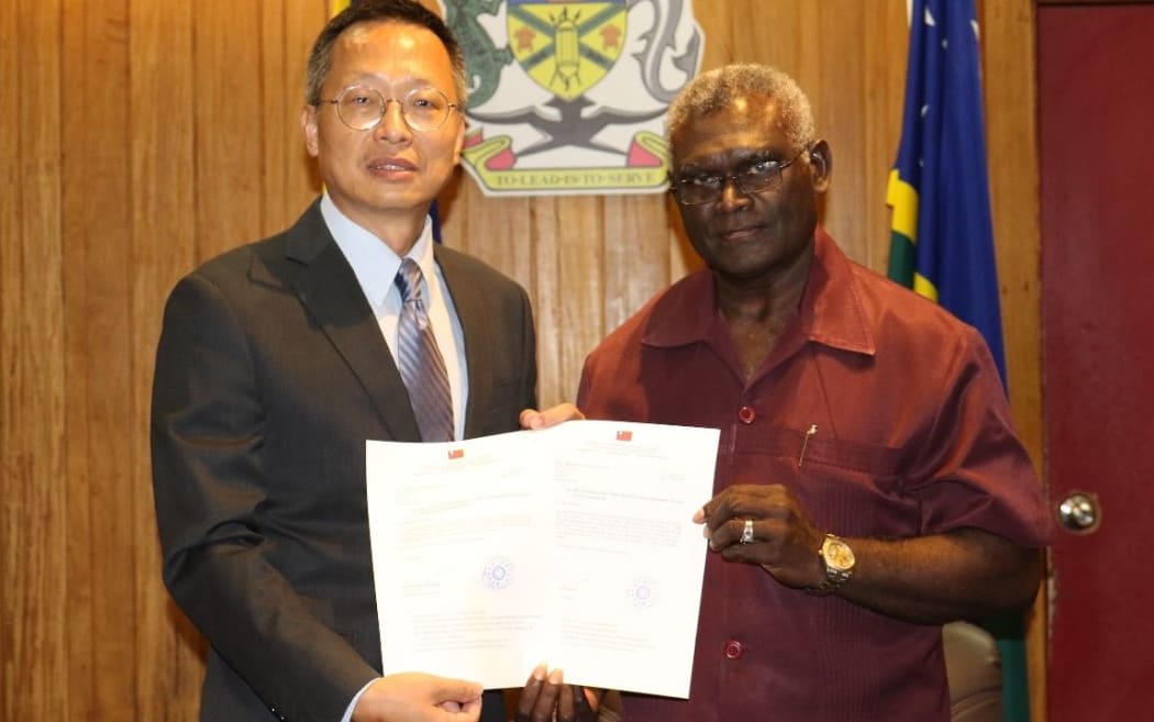 Oliver Liao and Manasseh Sogavare