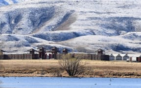 A Chinese fortress nears completion on the Mulan film set in the Ahuriri Valley, in North Otago.
