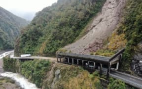 Otira Gorge rockslide