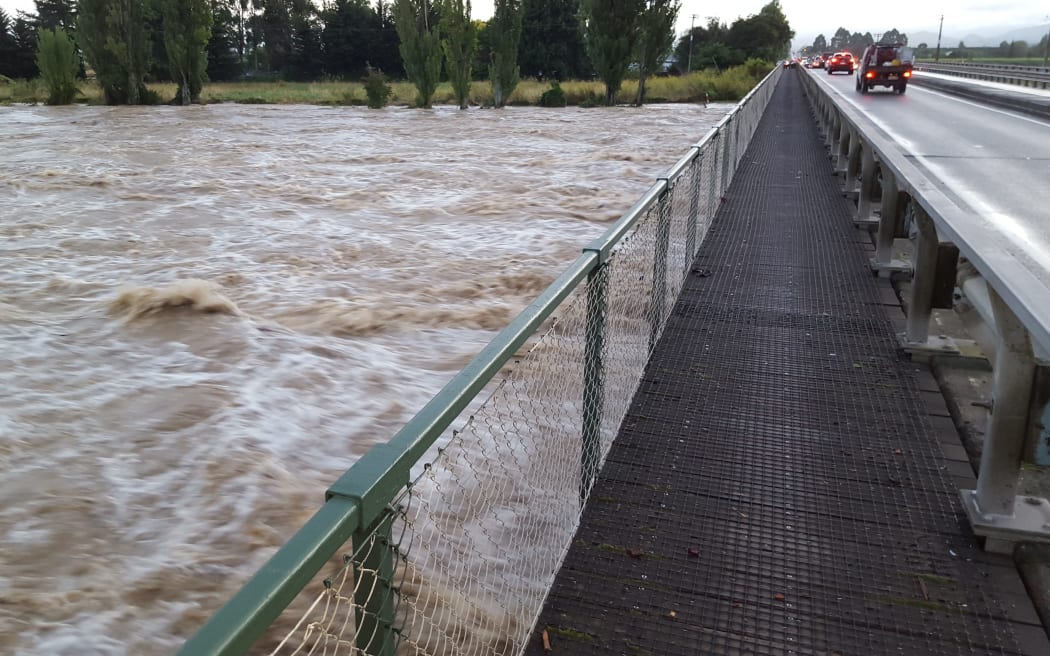 The Wairoa River reached 20-year flood levels overnight.