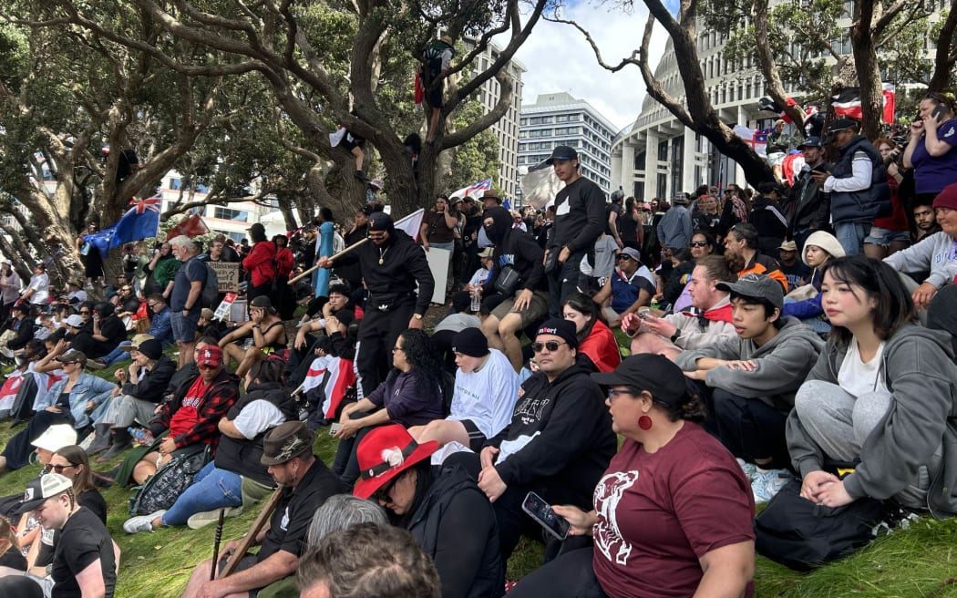 Parliament and surround areas packed and people are still arriving