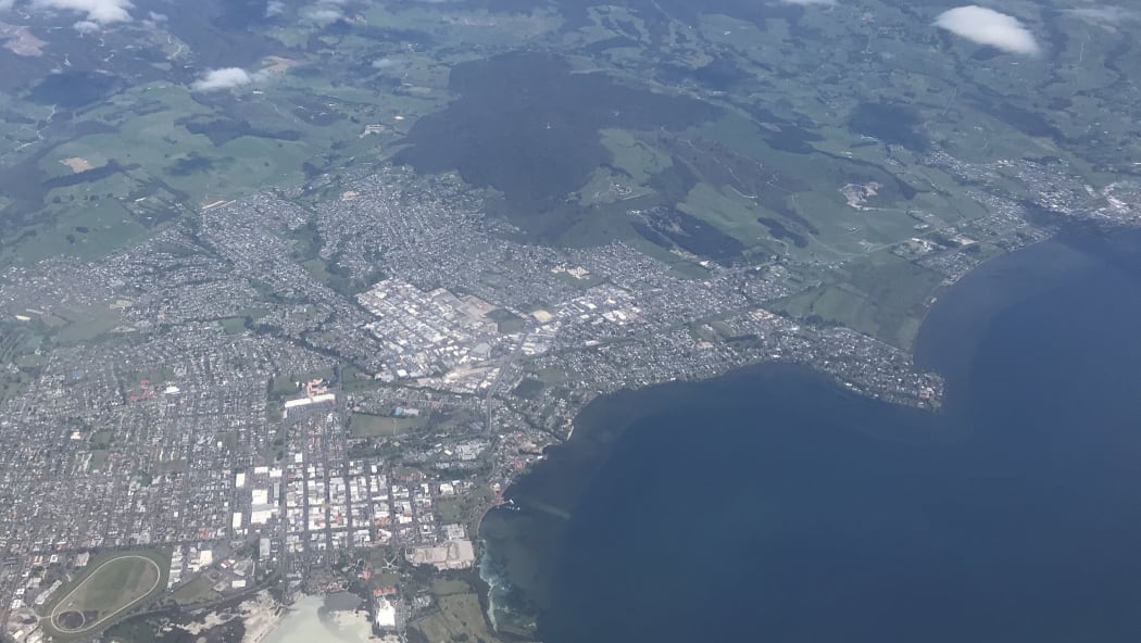 Aerial view of Rotorua.