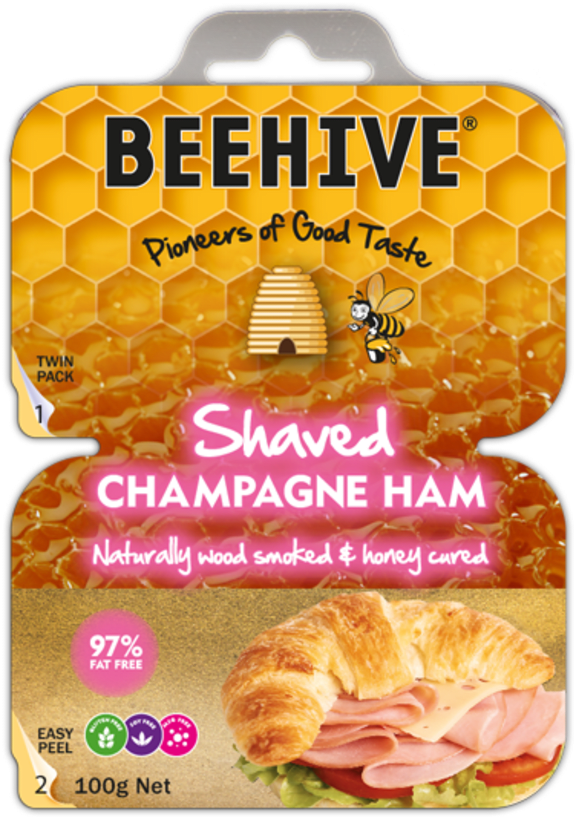 Beehive Shaved Champagne Ham - 200g