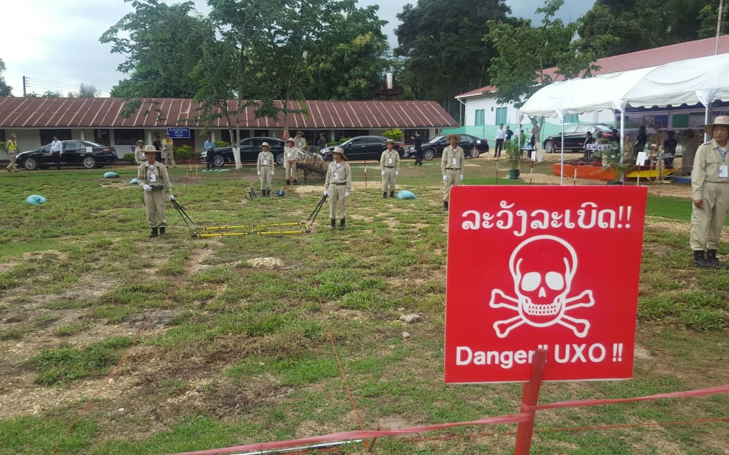 The unexploded ordinance programme base in laos.