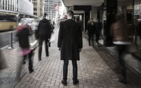 28072016 Photo: Rebekah Parsons-King. Stock image illustrating loneliness, depression, isloation in men, for Insight