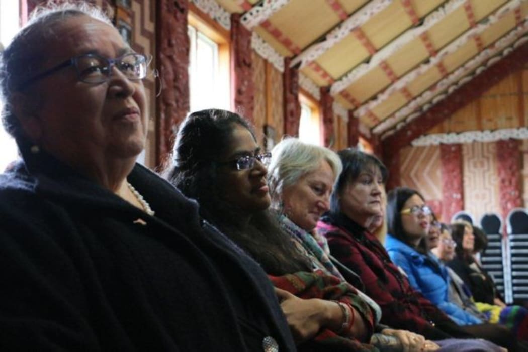Ann Dysart and participants at Huarahi Hou Hui.