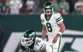 Quarterback Aaron Rodgers of the New York Jets.