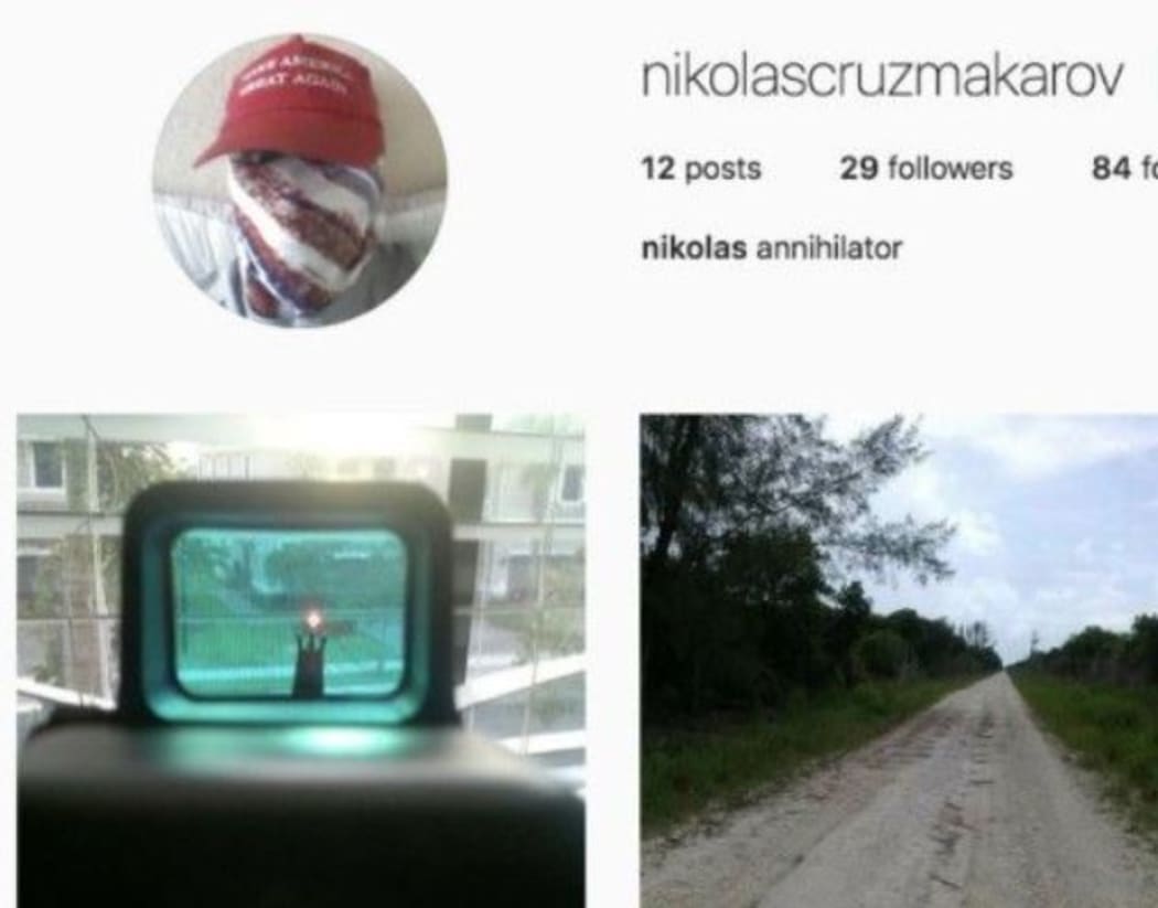 Images from the shooter's social media accounts show him wearing a Make America Great Again hat.