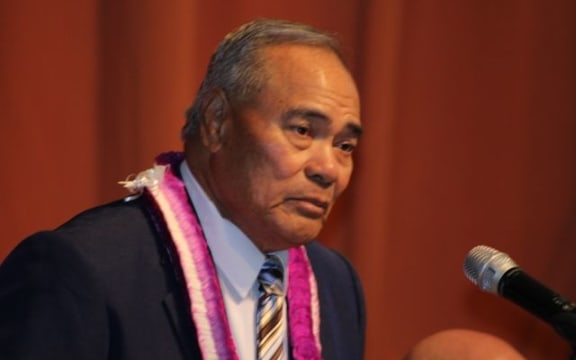 Lolo Matalasi Moliga at his State of the Territory address.