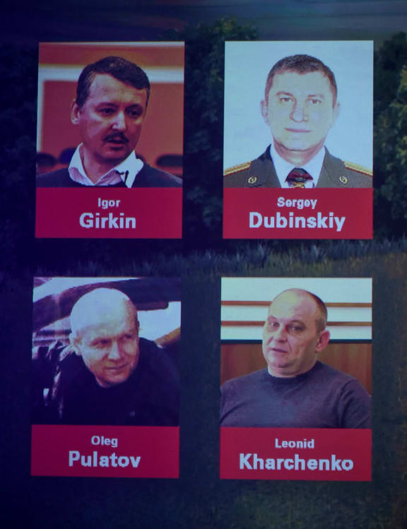 Former FSB colonel Igor Girkin (Strelkov), Sergei Dubinsky employed by Russia's GRU military intelligence agency, Oleg Pulatov former soldier of the Spetznaz GRU and Ukrainian Leonid Kharchenko.
