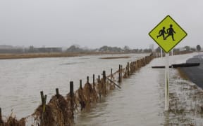 Flooding in Kaiaua.