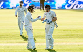 England's Jonny Bairstow and Jack Leach