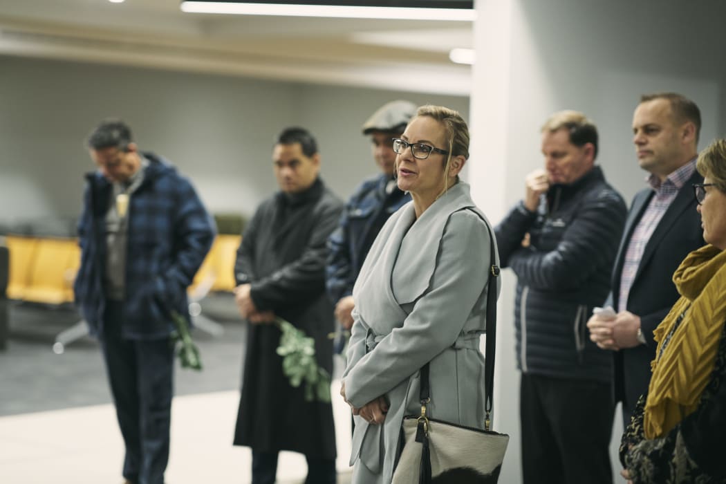 Napier Mayor Kirsten Wise attends blessing earlier this week at the new airport