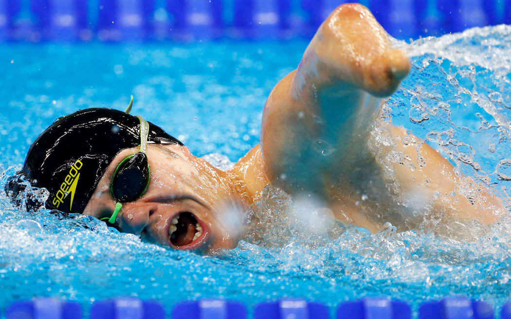 NZ para-swimmer Cameron Leslie.