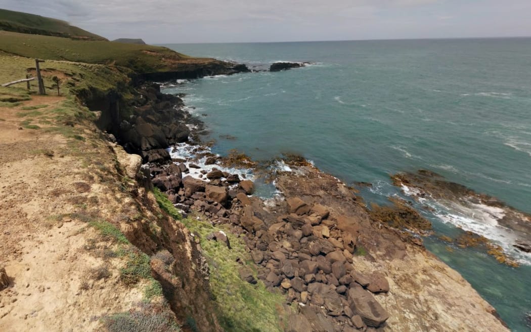 Slope Point at the Catlins, Southland.
