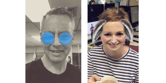 Susie Ferguson & Guyon Espiner on snapchat