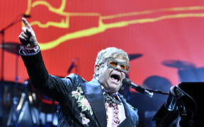 Elton John performing in Vienna in May Vienna on 1 May 2019.