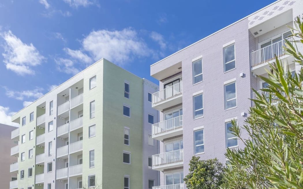 The Manaaki apartment complex in Auckland's Onehunga.