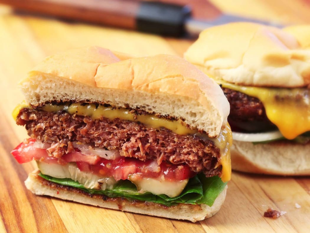 Beyond Burger in a burger
