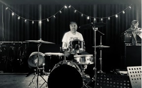Drummer and Motown enthusiast Mike Enoka