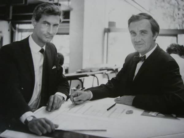 Sir Miles Warren and Maurice Mahoney - circa 1966