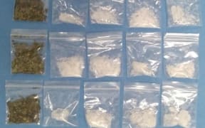 The methamphetamine and cannabis seized by Tongan police last week.