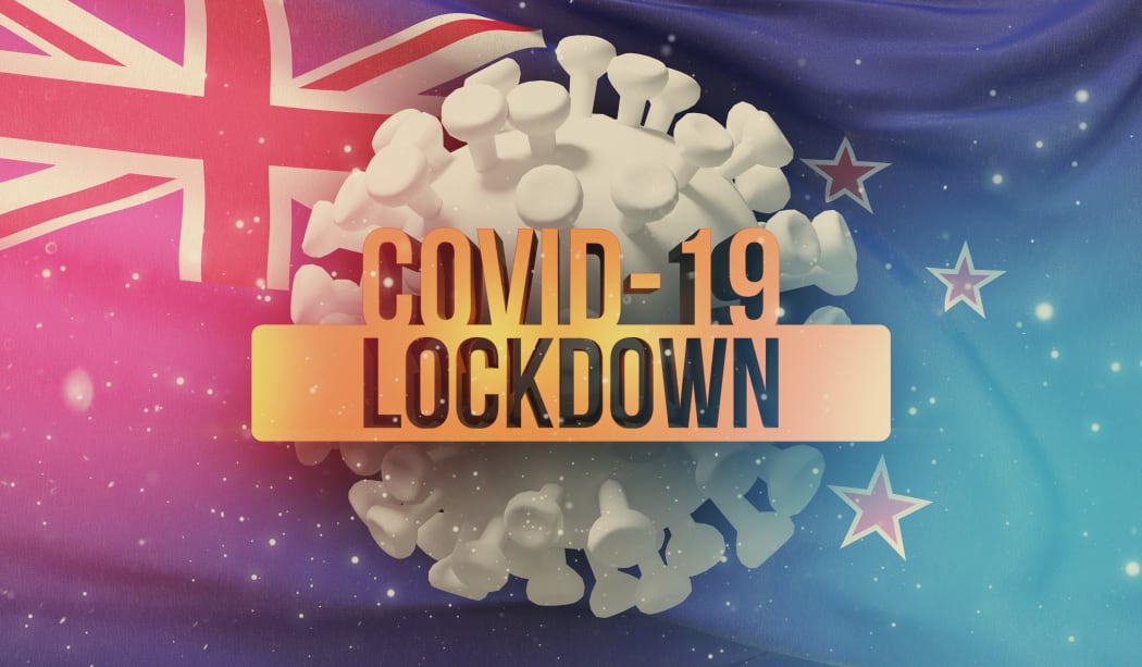 Novel coronavirus concept resposible for asian flu outbreak and coronaviruses influenza concept on background with flag of New Zealand