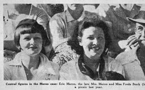 Freda Stark, Thelma Mareo and Eric Mareo at a picnic