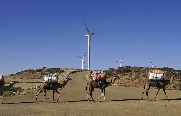 Wind farm in Ethiopia.