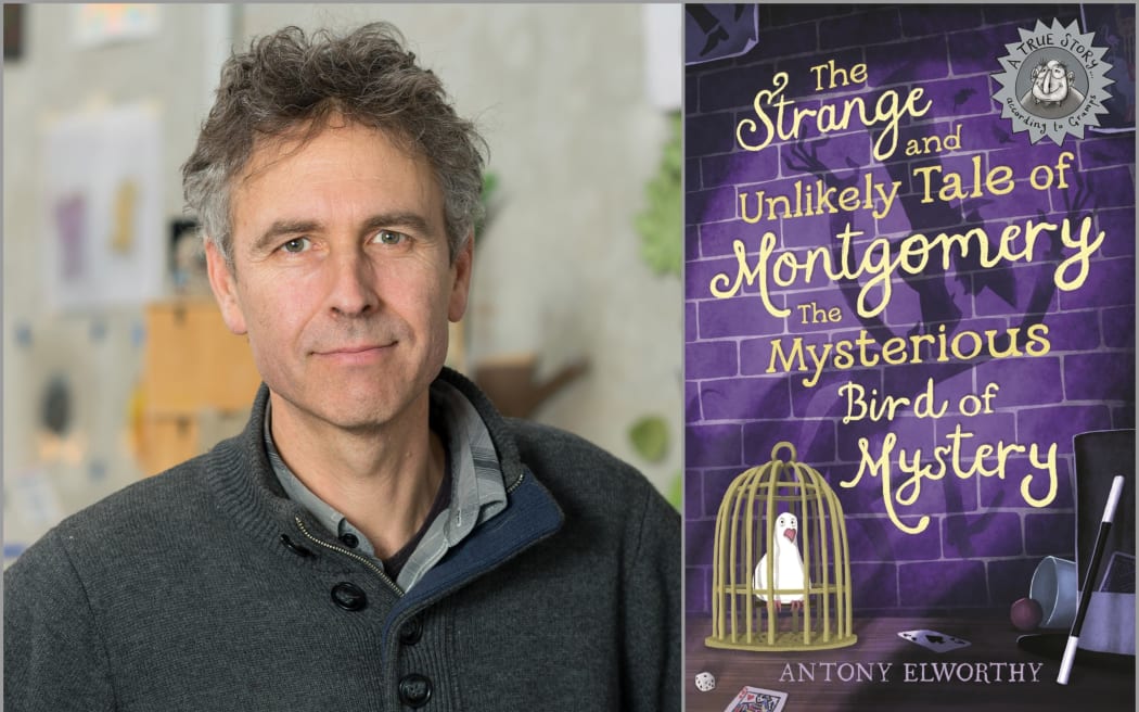 Antony Elworthy and book cover.