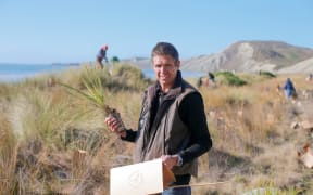 Marlborough District Council biodiversity coordinator Mike Aviss has been helping run a series of plantings along Marlborough’s east coast.