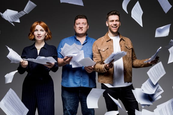 Alice Levine, Jamie Morton and James Cooper
