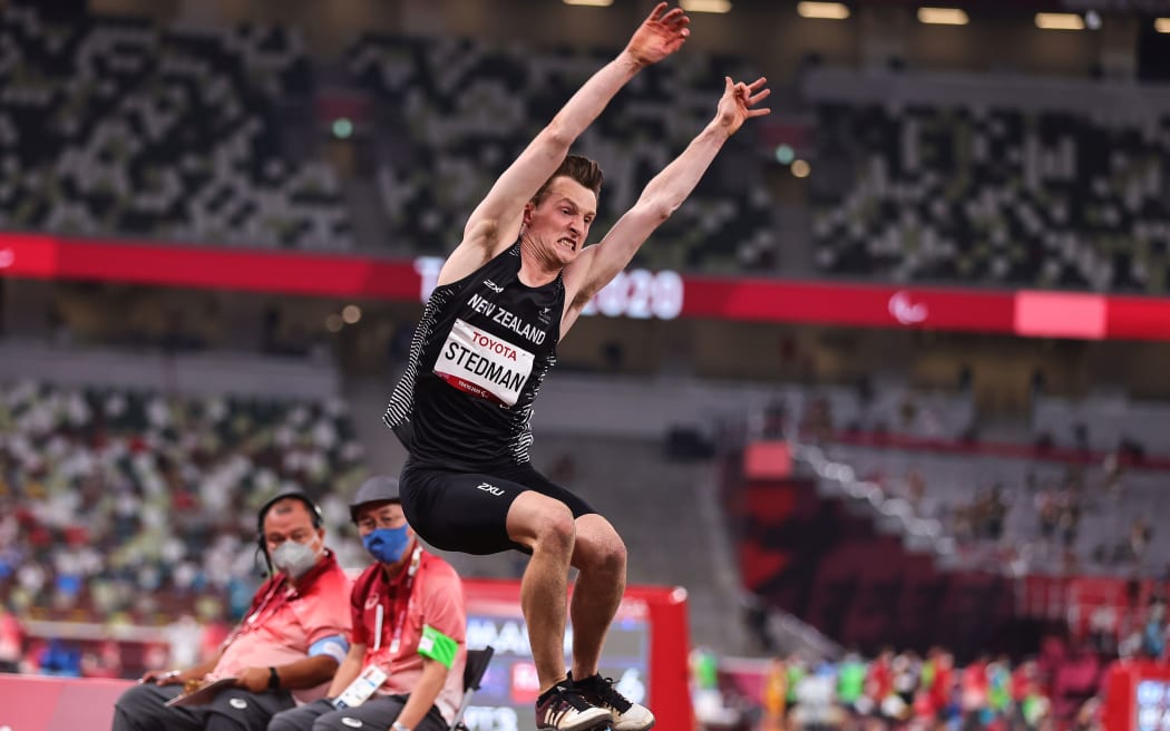 William Stedman (NZL) competes in the Men's Long Jump