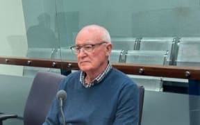 Former Rotorua top cop John Dewar in the Hamilton District Court on Monday when he was jailed for 26 months.