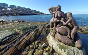 Statue of Sassuma Arnaa, the mother of the sea, at Nuuk, capital of Greenland
clothing -- Inuit clothing in Nuuk museum