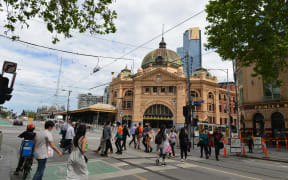 People are seen spending their time in the streets after Covid-19 lockdown ended in Melbourne, Australia.