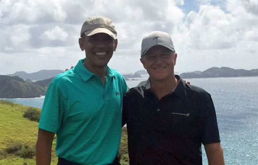 Former US President Barack Obama and former NZ Prime Minister John Key played a round of golf in Northland.