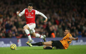 Gabriel Martinelli of Arsenal against Wolverhampton.