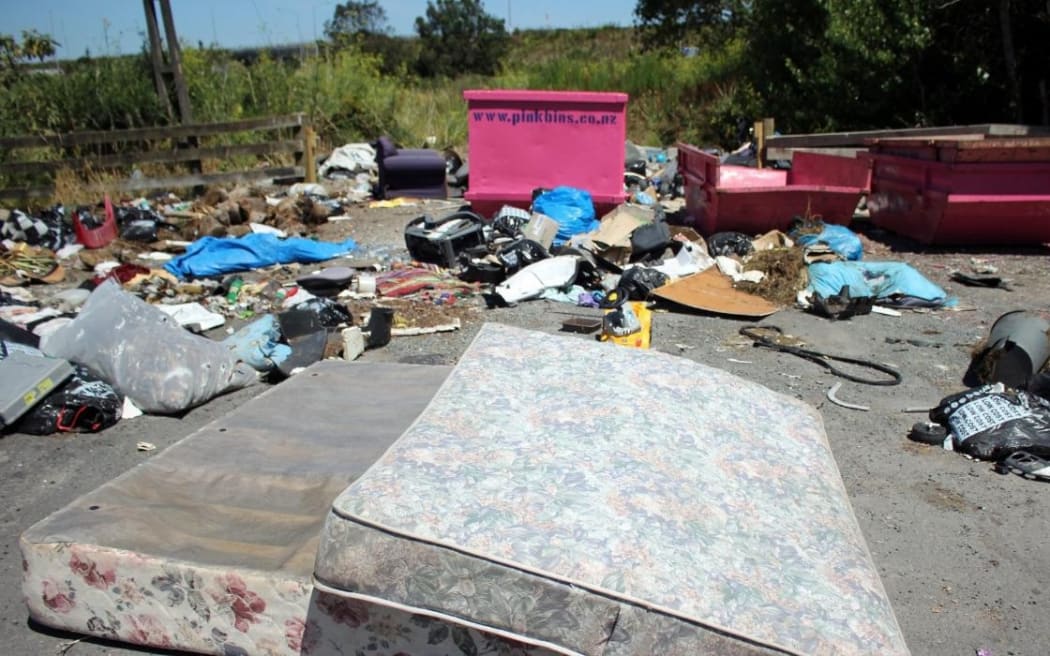 (File image) West and south Auckland have had the worst reports of illegal dumping in the region. (EMILY FORD/STUFF) SINGLE USE