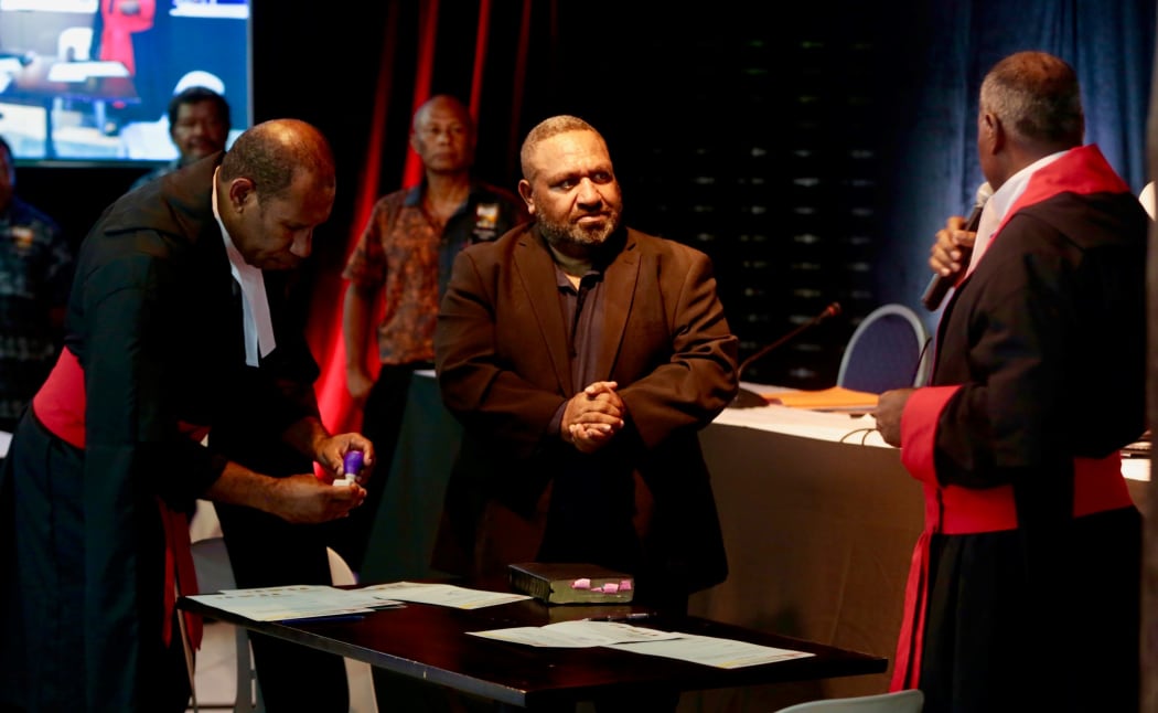 Sandis Tsaka was re-elected for a third term as Chair of the PNGRFL.