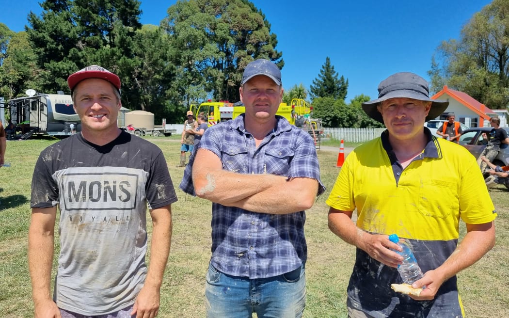 (L-R) Fraser Hungerford, David Judd and Braden Hungerford.