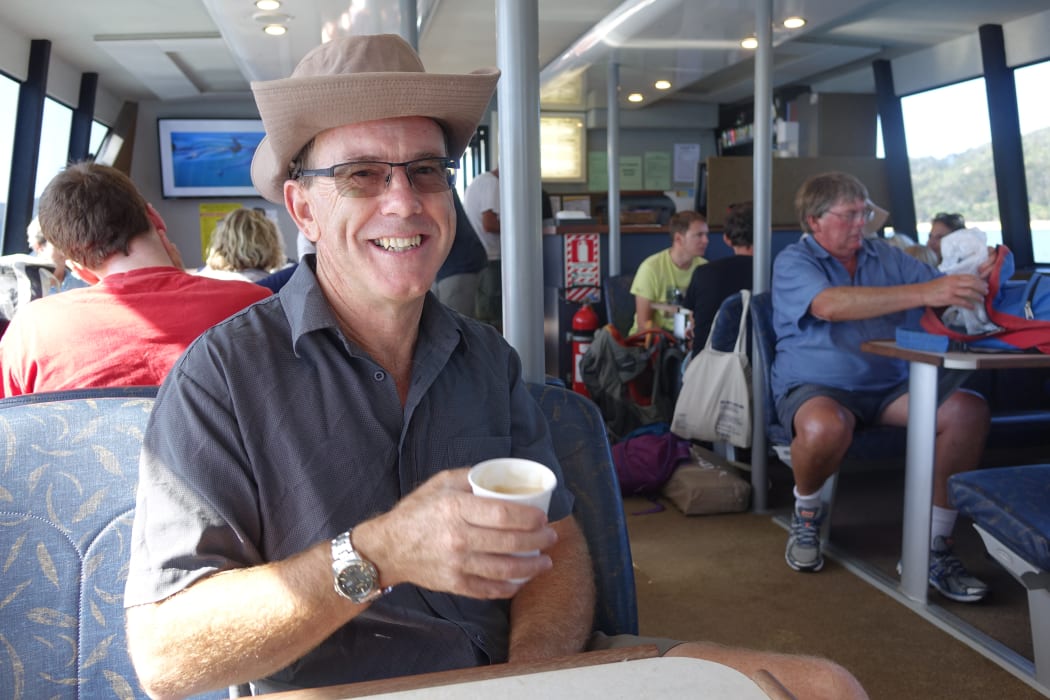 Darryl Wilson on board one of the boats that his company, Wilson's Abel Tasman operates in the national park.