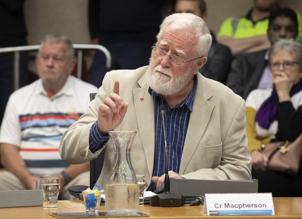 Councillor Reynold Macpherson.opposed the 9.2 percent rates rise