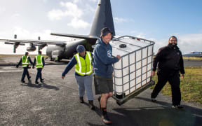An RNZAF C-130 Hercules crew has delivered water tanks to the Chatham Islands where they will be used to help locals with water security and to water crops