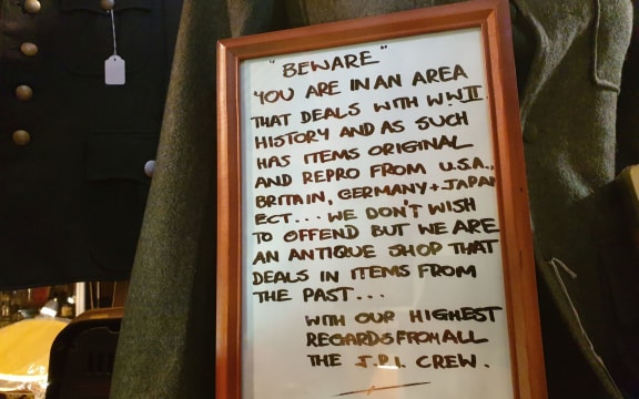 Nazi memorabilia at Just Plane Interesting Antiques and Collectables in west Auckland