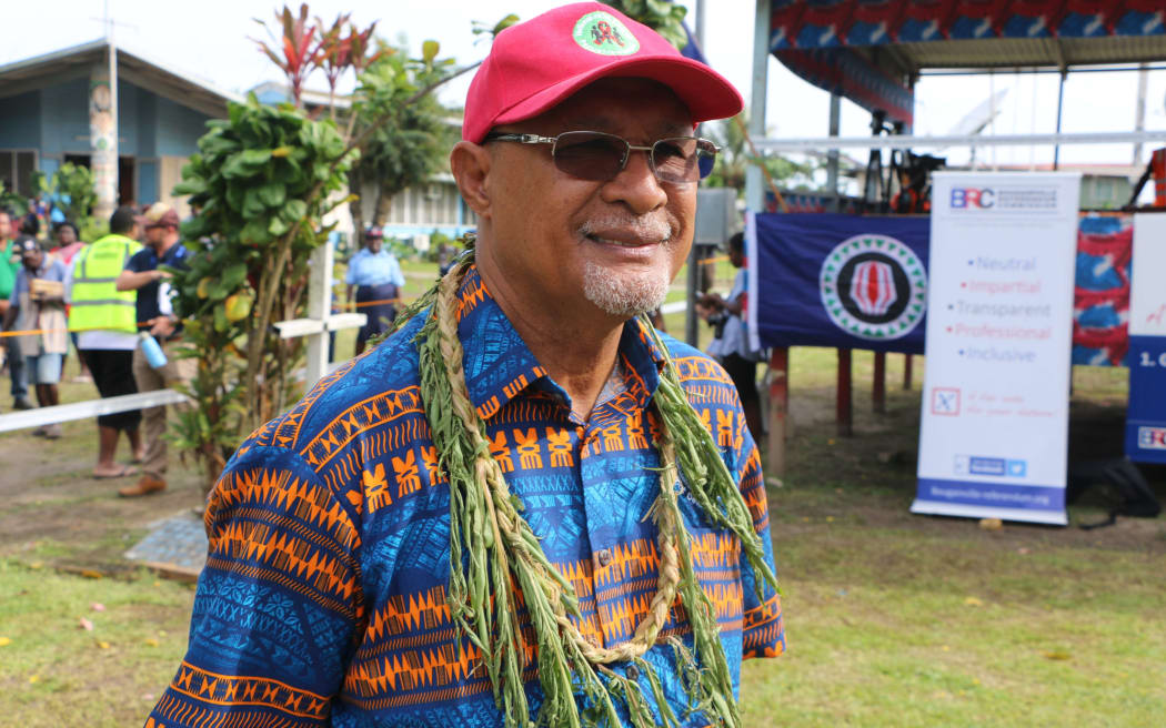 PNG's Minister for Bougainville Affairs, Sir Puka Temu.