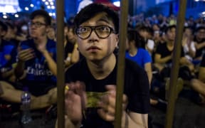 Crowds in the Admiralty district heard speeches from protest leaders.