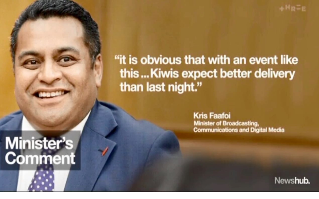 The broadcasting minister got involved the day after.