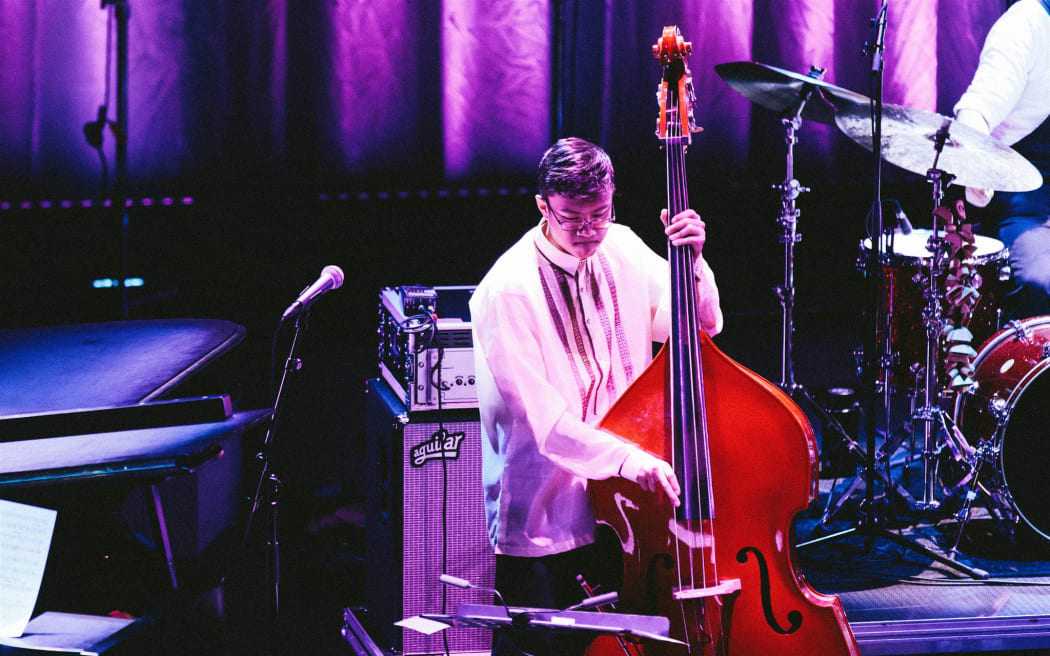 Seth Boy performing at the Opera House as part of the 2022 Wellington Jazz Festival Sunday Mixtape.