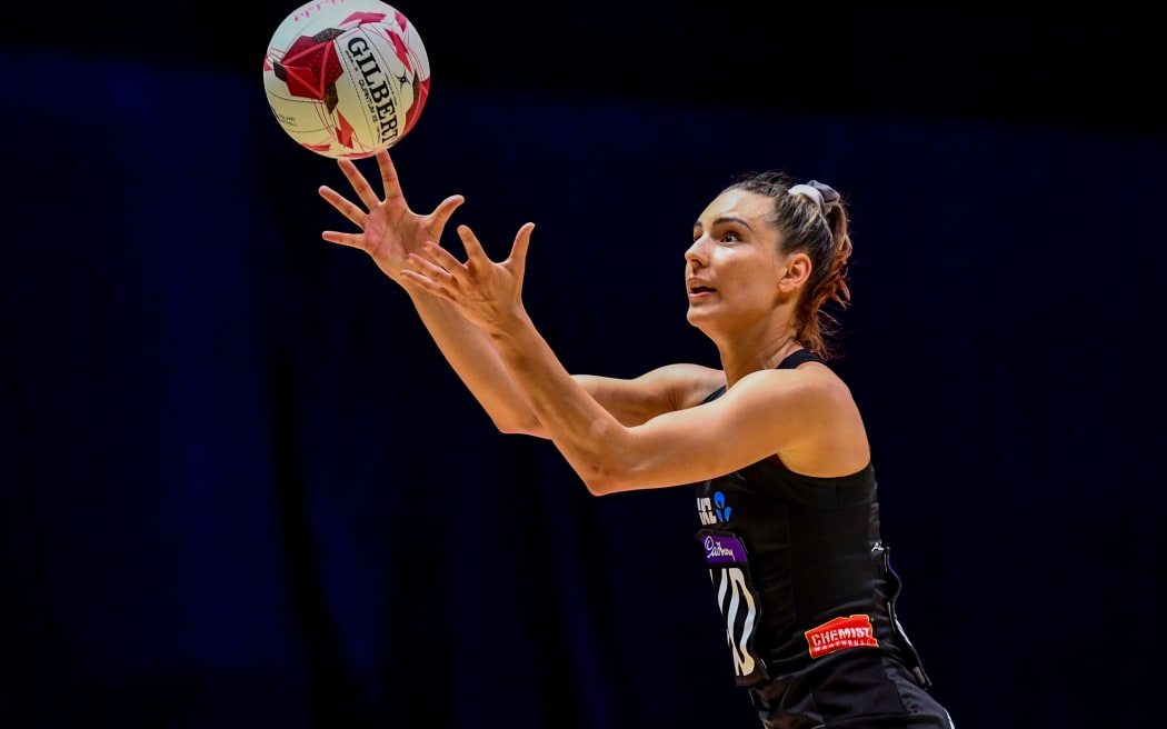 New Zealand's Karin Burger during the 2024 Nations Cup.